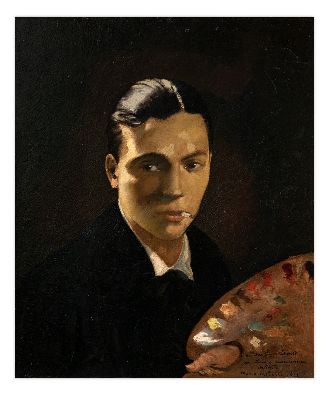 MARIO CARLETTI (1912-1977) - Senza Titolo (Autoritratto), 1931 Öl auf Platte

cm&hellip;