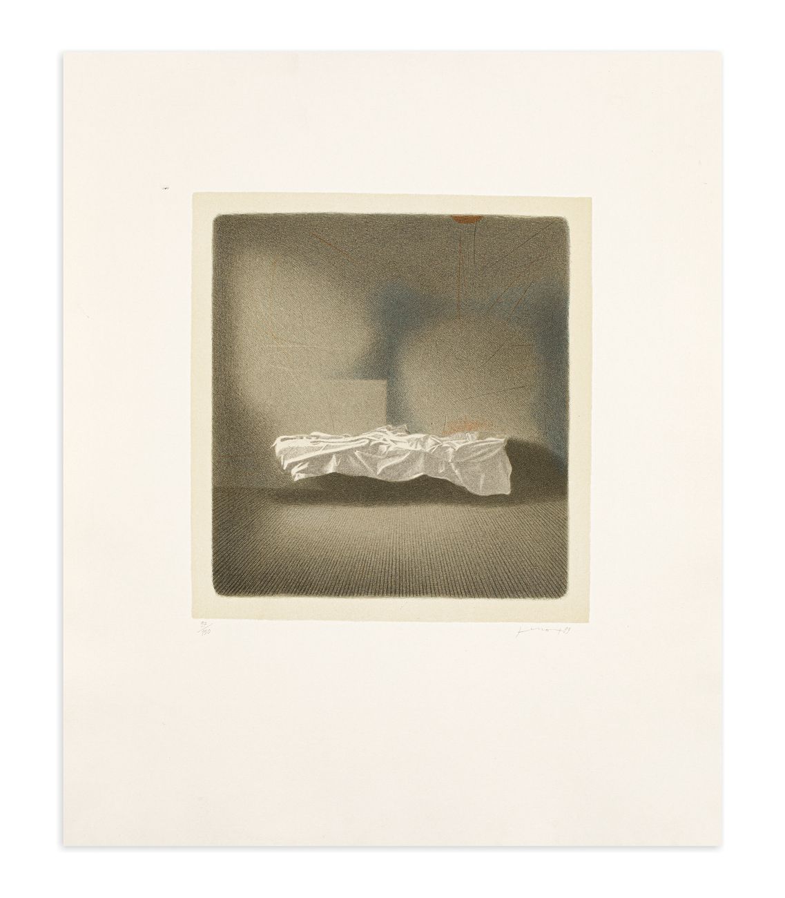 GIANFRANCO FERRONI (1927-2001) - Lettino, 1989 Lithographie sur fond

60x50 cm

&hellip;