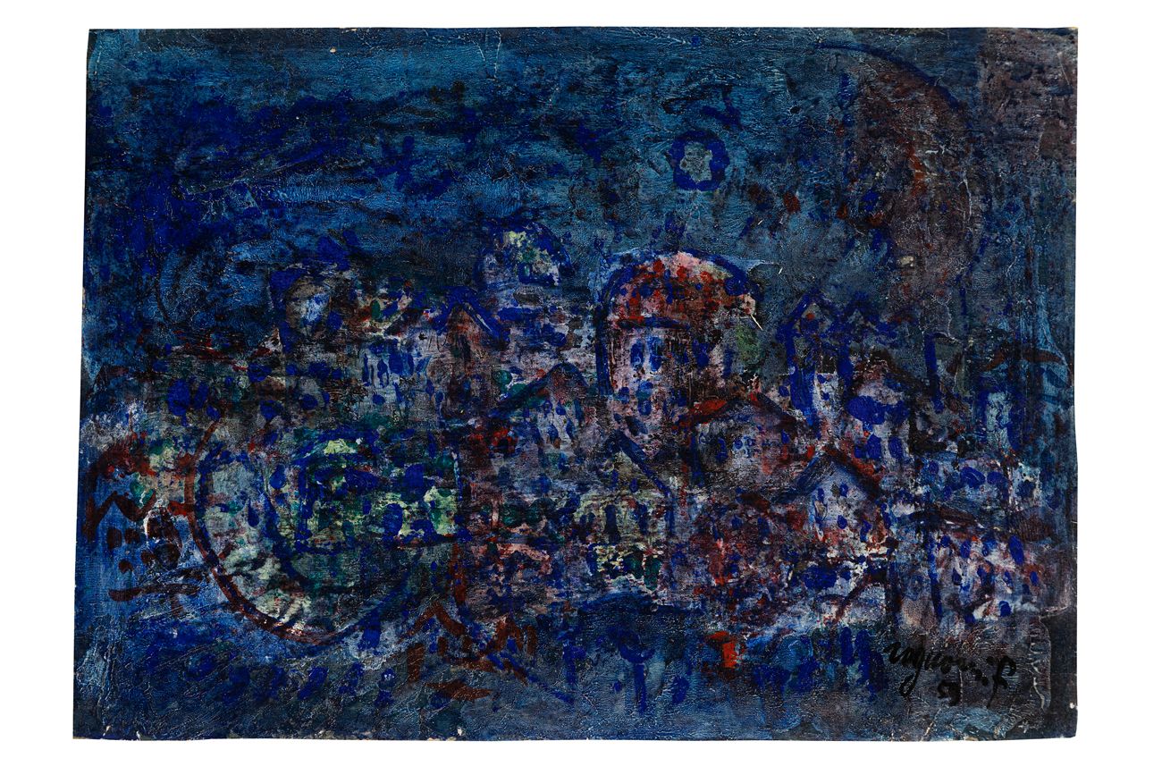 FRANCO ROGNONI (1913-1999) - Senza Titolo, 1959 板上油彩

33x46厘米

正面的签名和日期

Frances&hellip;