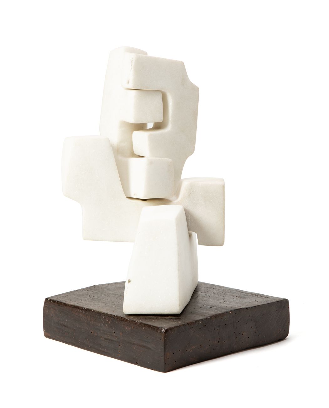 GIANCARLO SANGREGORIO (1925-2013) - Modulare, 1992 Sculpture en marbre et bois

&hellip;