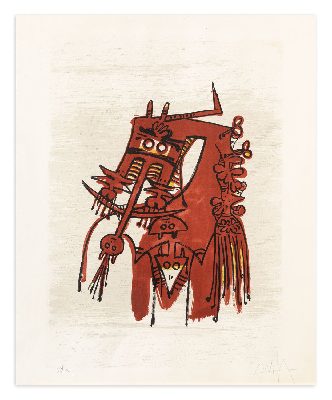 WIFREDO LAM (1902-1982) - Senza Titolo Litografia

cm 80x65

Firma e numerazione&hellip;