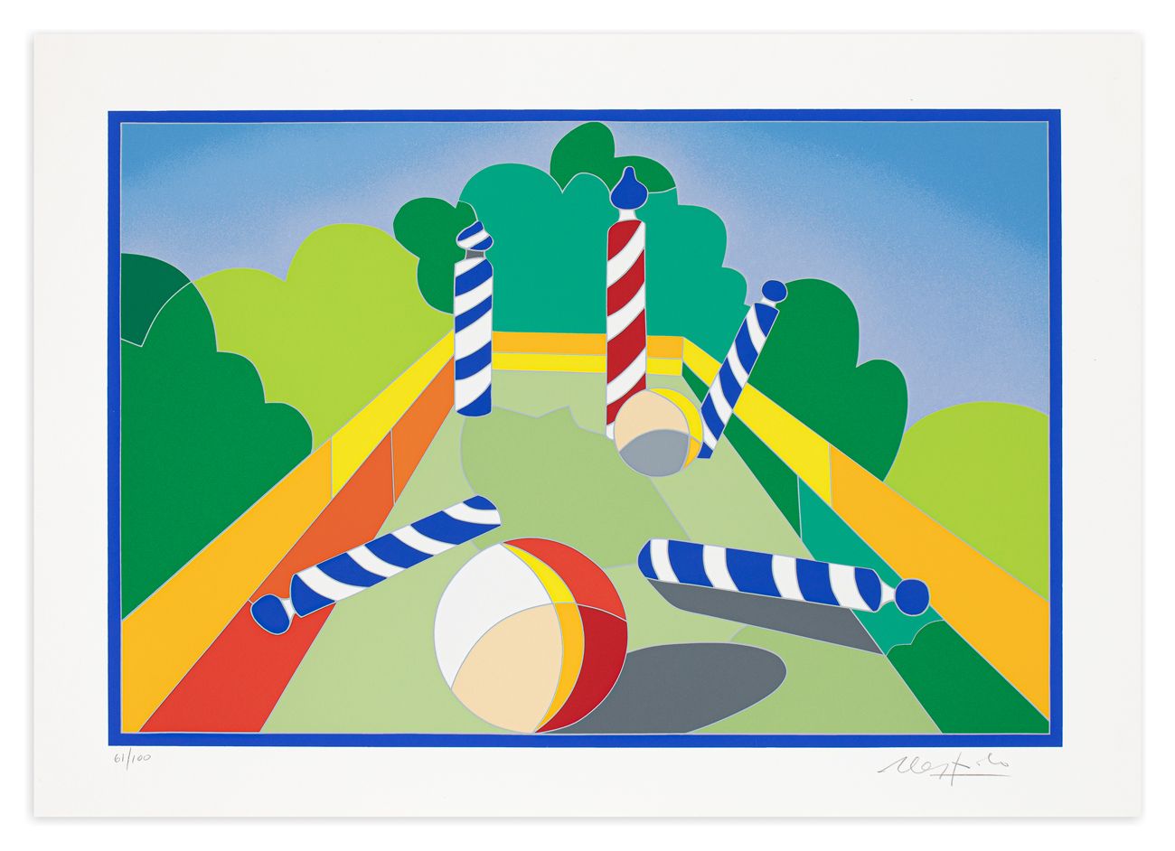 UGO NESPOLO (1941) - Blu Skies, 2005 Serigrafia

cm 49,7x69,7

Firma e numerazio&hellip;