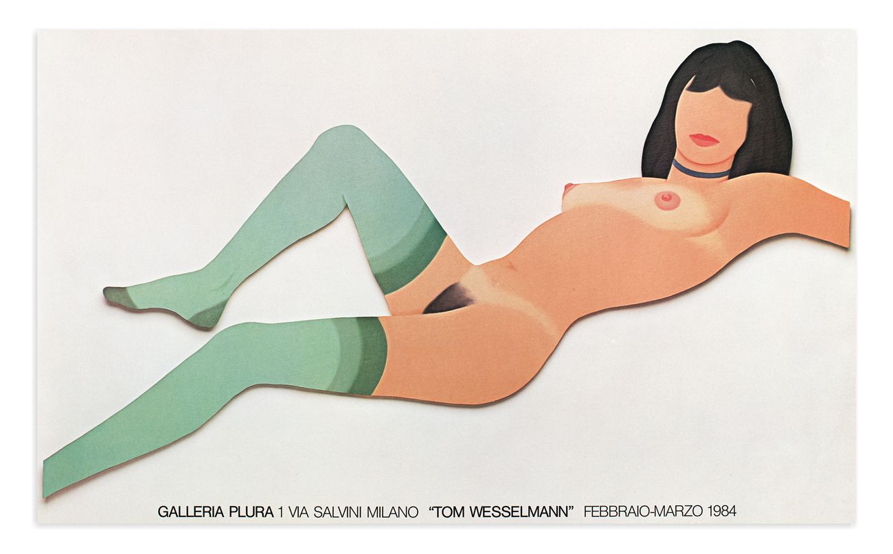 TOM WESSELMANN - Senza Titolo, 1984 Plakat für die Einzelausstellung des Künstle&hellip;