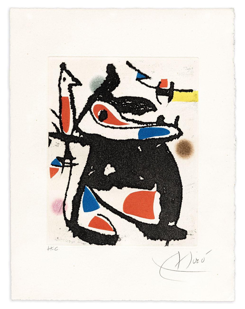 JOAN MIRÒ (1893-1983) - Marteau sans maître, 1973-1974 Ätzen

Blatt cm 28,5x22,5&hellip;