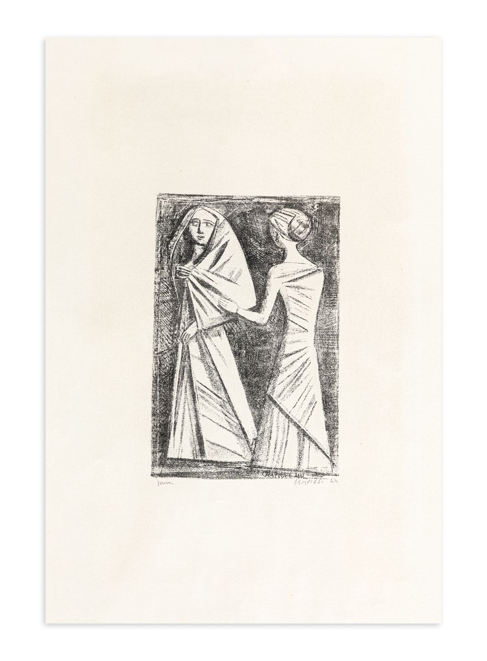 MASSIMO CAMPIGLI (1895-1971) - Preghiera ad Afrodite, 1944 石版画

48x32厘米

正面有铅笔签名&hellip;