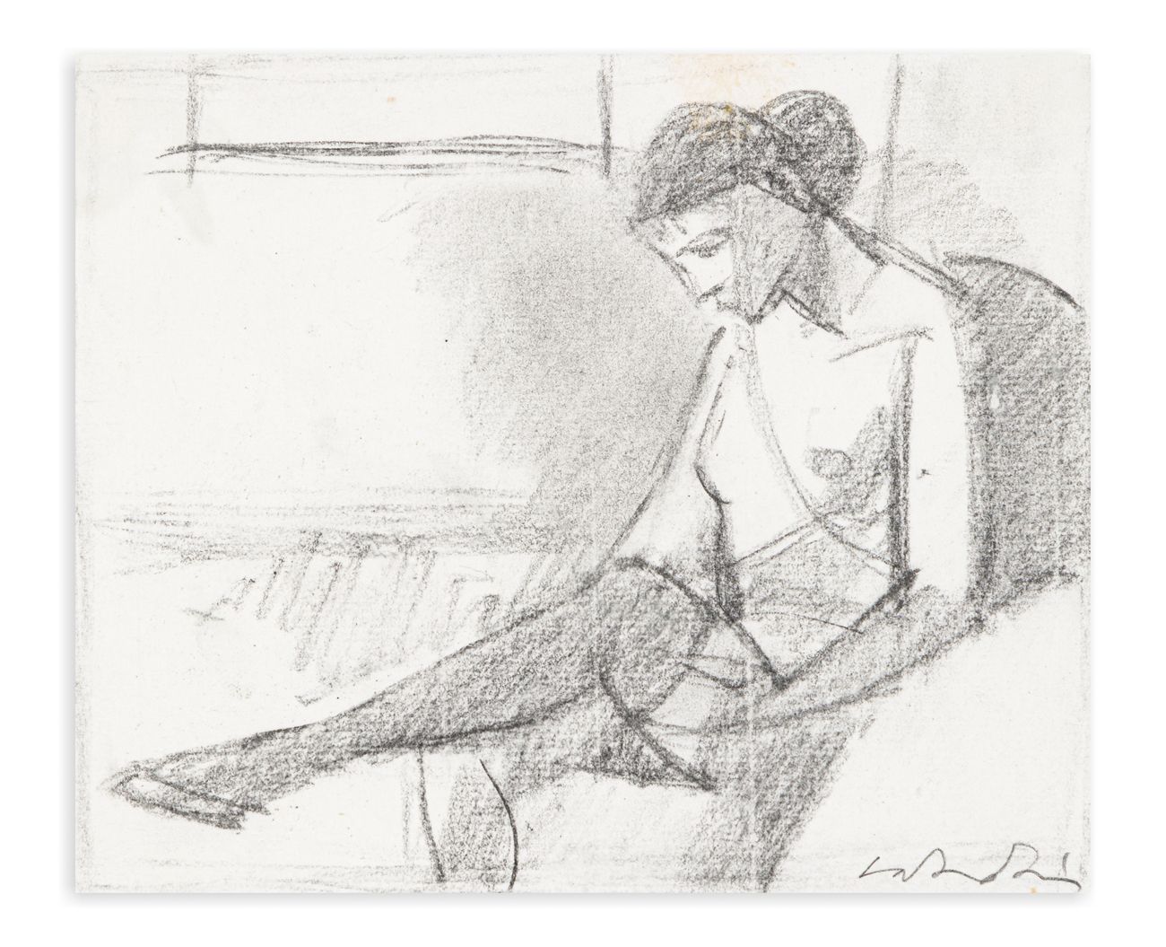 ALDO SALVADORI (1905-2002) - Senza Titolo Zeichenkohle auf Papier

15x18 cm

Unt&hellip;