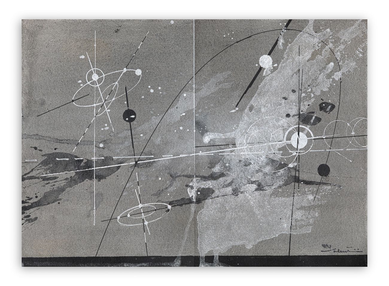 WALTER VALENTINI (1928-2022) - Senza Titolo Técnica mixta sobre cartón
35x25 cm
&hellip;