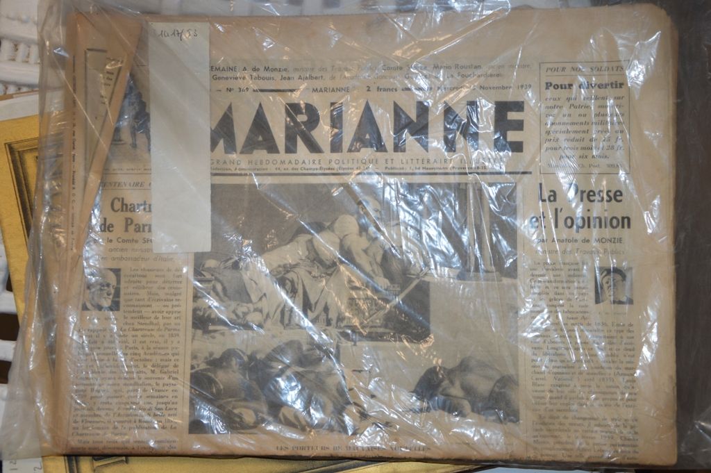 MARIANNE – Année 1939, N°358,360, 361, 362 et 369 null