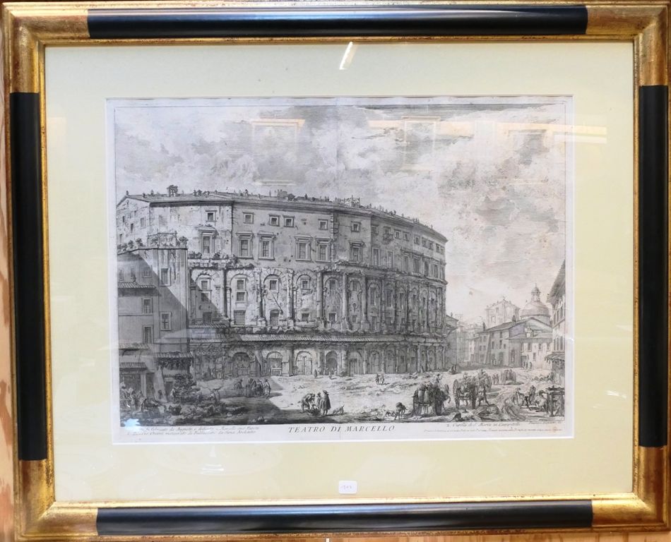 Giovanni Battista PIRANESI (1720-1778) "马塞洛剧院"。
题为 "Piranesi Architetto Fec. "的蚀&hellip;