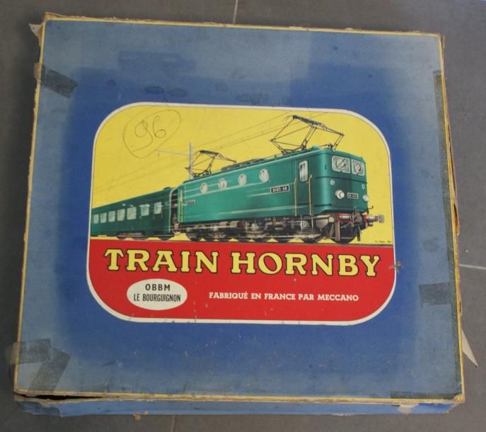 HORNBY Coffret Hornby le Bourguignon OBBM TBE, boîte abimée, écartement O