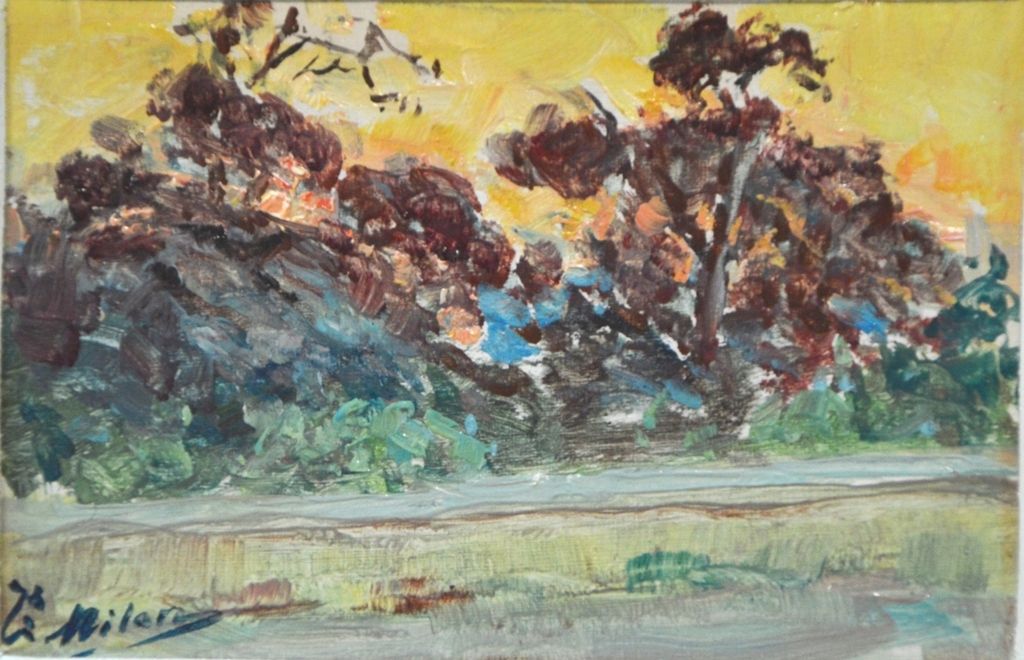 Joseph MILON (1868-1947) "Landscape".
Oil on board signed lower left, countersig&hellip;