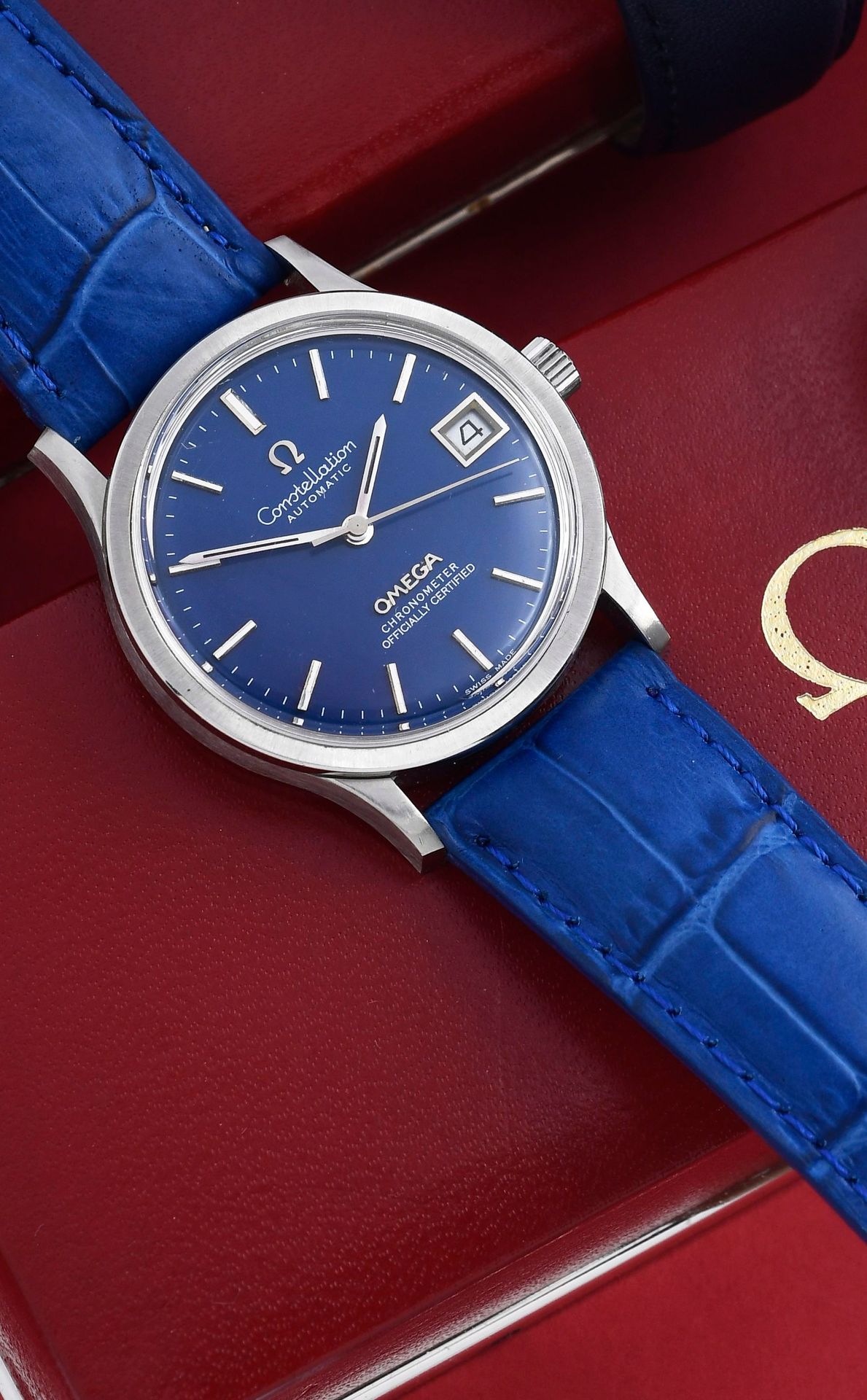 Null OMEGA (Constellation Automatic Blue - Date réf. 168.033 / 166.052), vers 19&hellip;