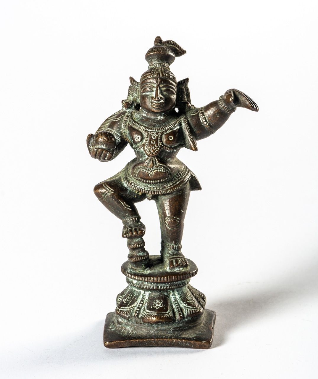 KRISHNA 印度，青铜器，大概在1900年左右

11厘米高





印度的克里希纳铜像

可能是在1900年左右

11厘米高