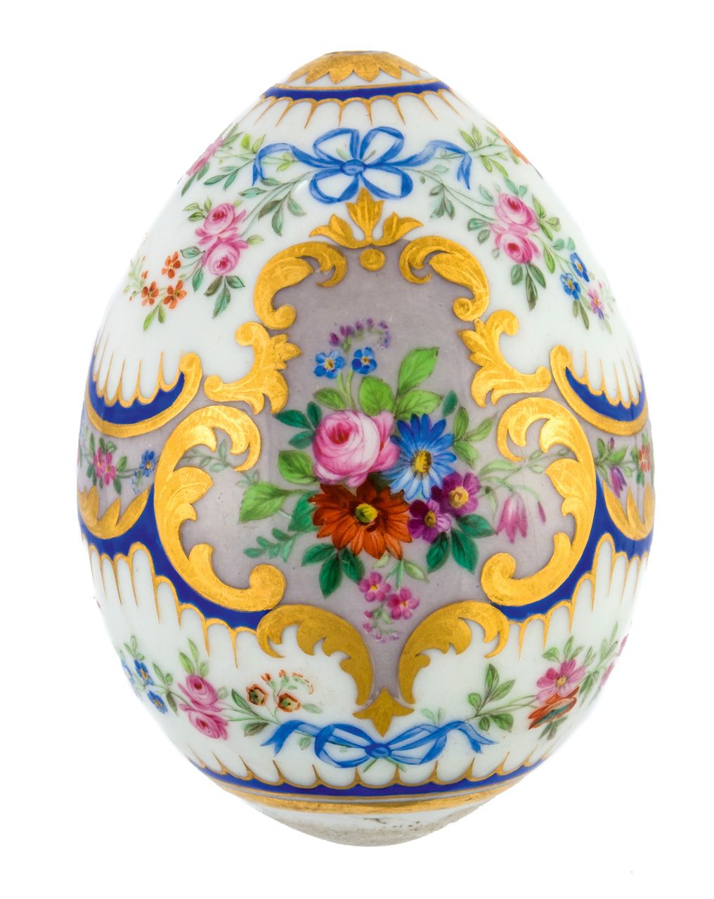 PORZELLAN-OSTEREI MIT BLUMEN RUSSIAN PORCELAIN EASTER EGG WITH FLOWERS_x000D_


&hellip;