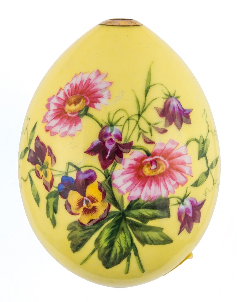 GROSSES PORZELLAN-OSTEREI MIT BLUMEN LARGE RUSSIAN PORCELAIN EASTER EGG WITH FLO&hellip;