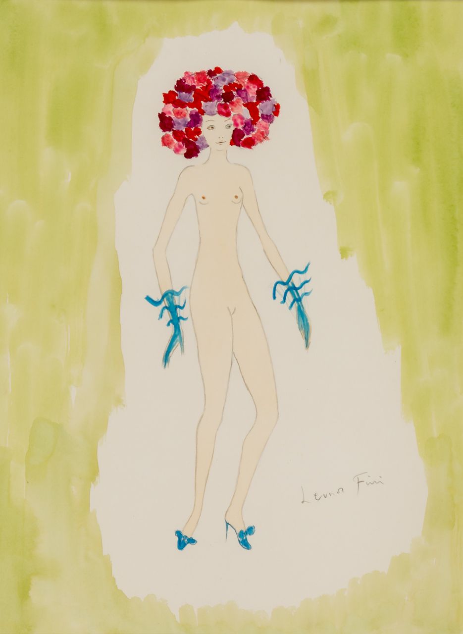 Leonor FINI (1907 1996) Nu 
Aquarelle sur papier, signée 
Dimensions de la lumiè&hellip;