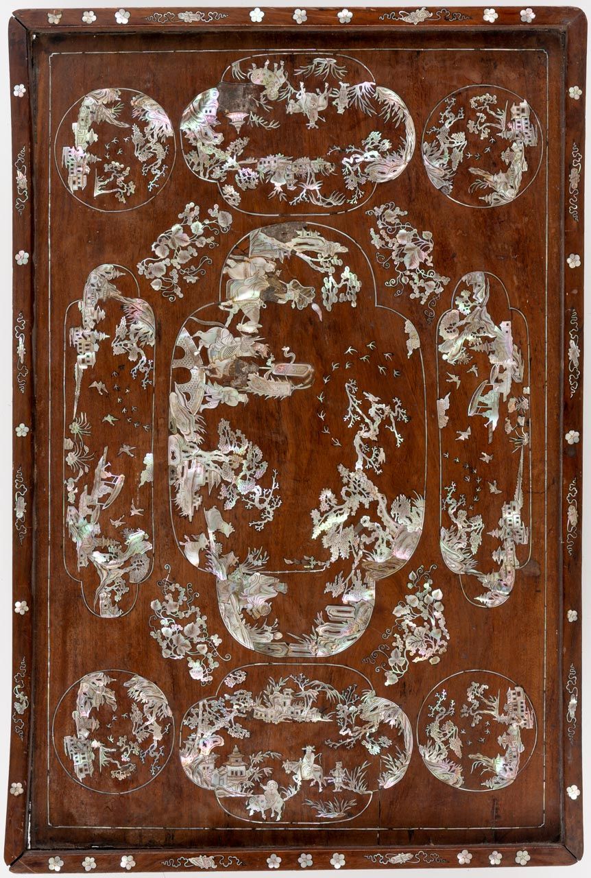 GENRE-SZENEN GENRE SCENES_x000D_


China, inlay work with mother-of-pearl, proba&hellip;