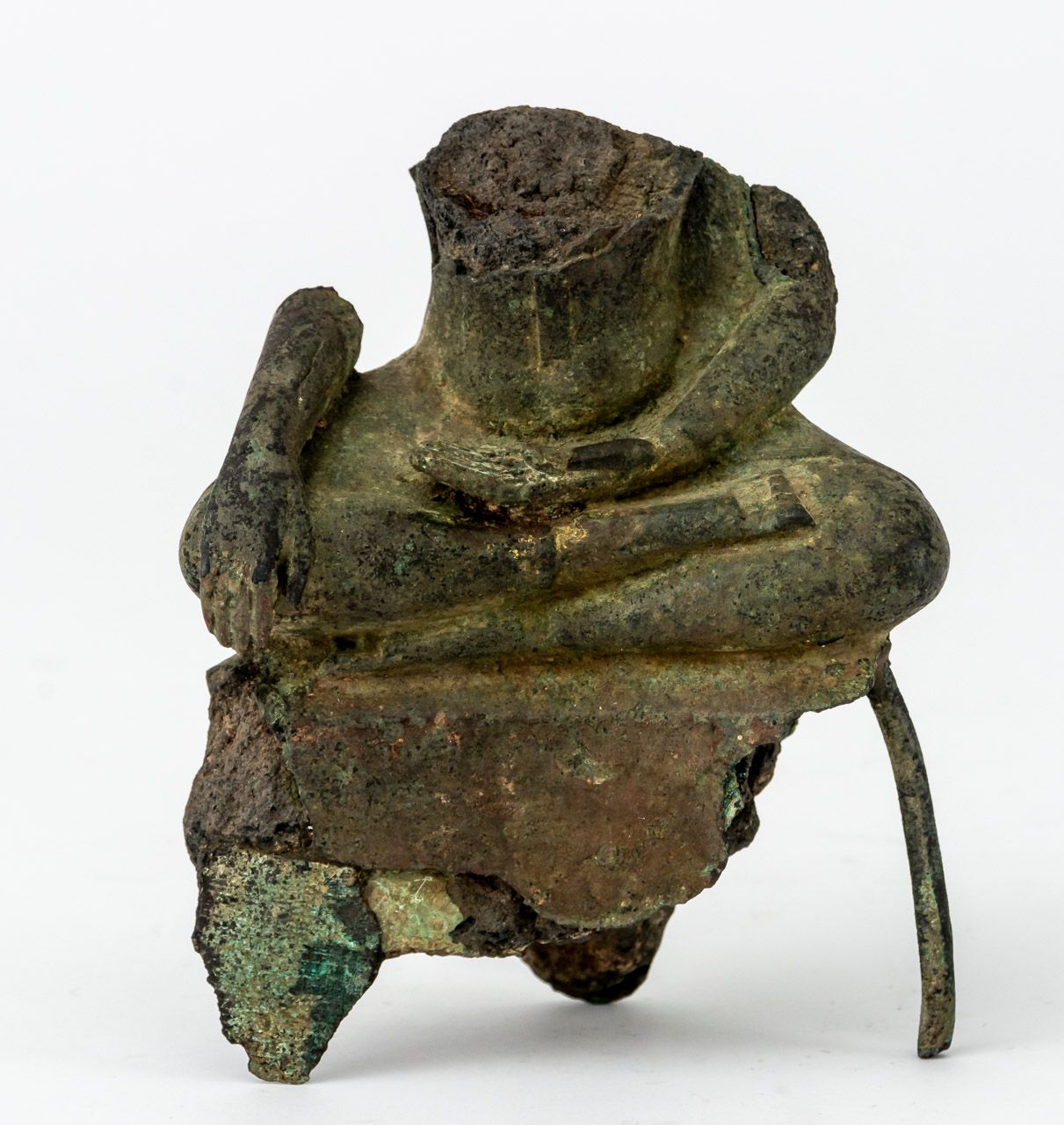 FRAGMENT EINES BUDDHA 青铜器，18世纪或更早

高13.2厘米