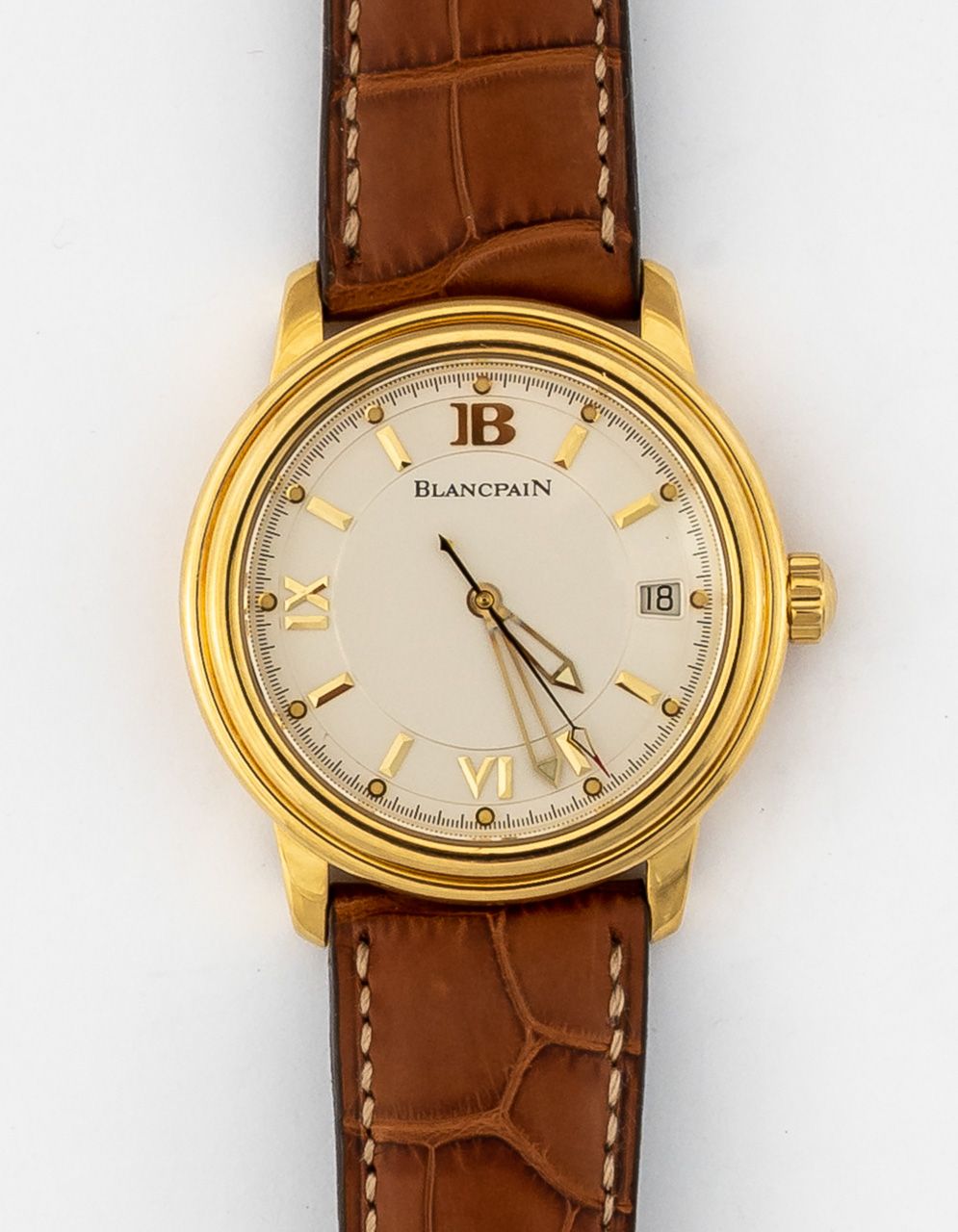 *BLANCPAIN LÈMAN No.134 
男士手表/男女通用。编号：2100/1418/53




机芯：自动。小时，分钟，中央秒针，日期。




&hellip;