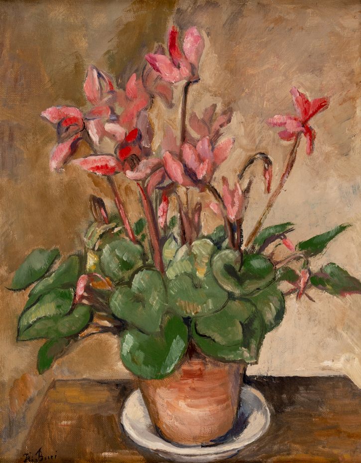 Hans BURI (1893-1963), Stillleben mit Blumen, Öl auf Leinwand, signiert 
Hans BU&hellip;