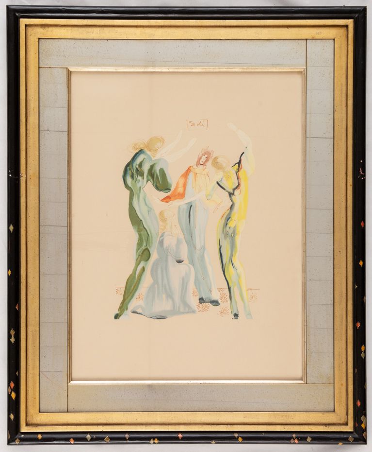 Salvador DALI (1904-1989), La Danse, Grosse Farblithographie, in der Platte sign&hellip;