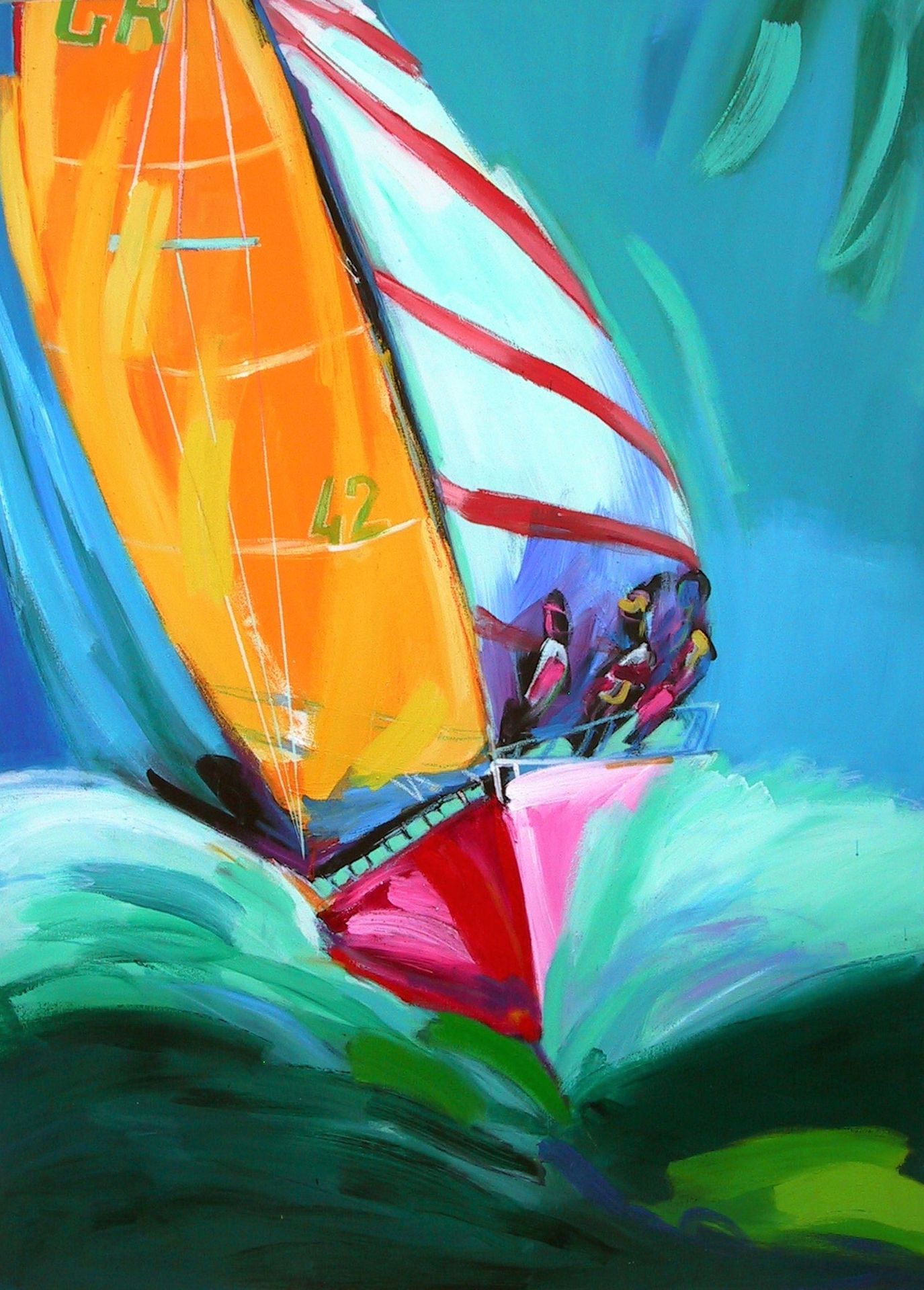 Georgia Lambert (Greek, born 1950) Georgia Lambert (Greek, born 1950), Sailing, &hellip;