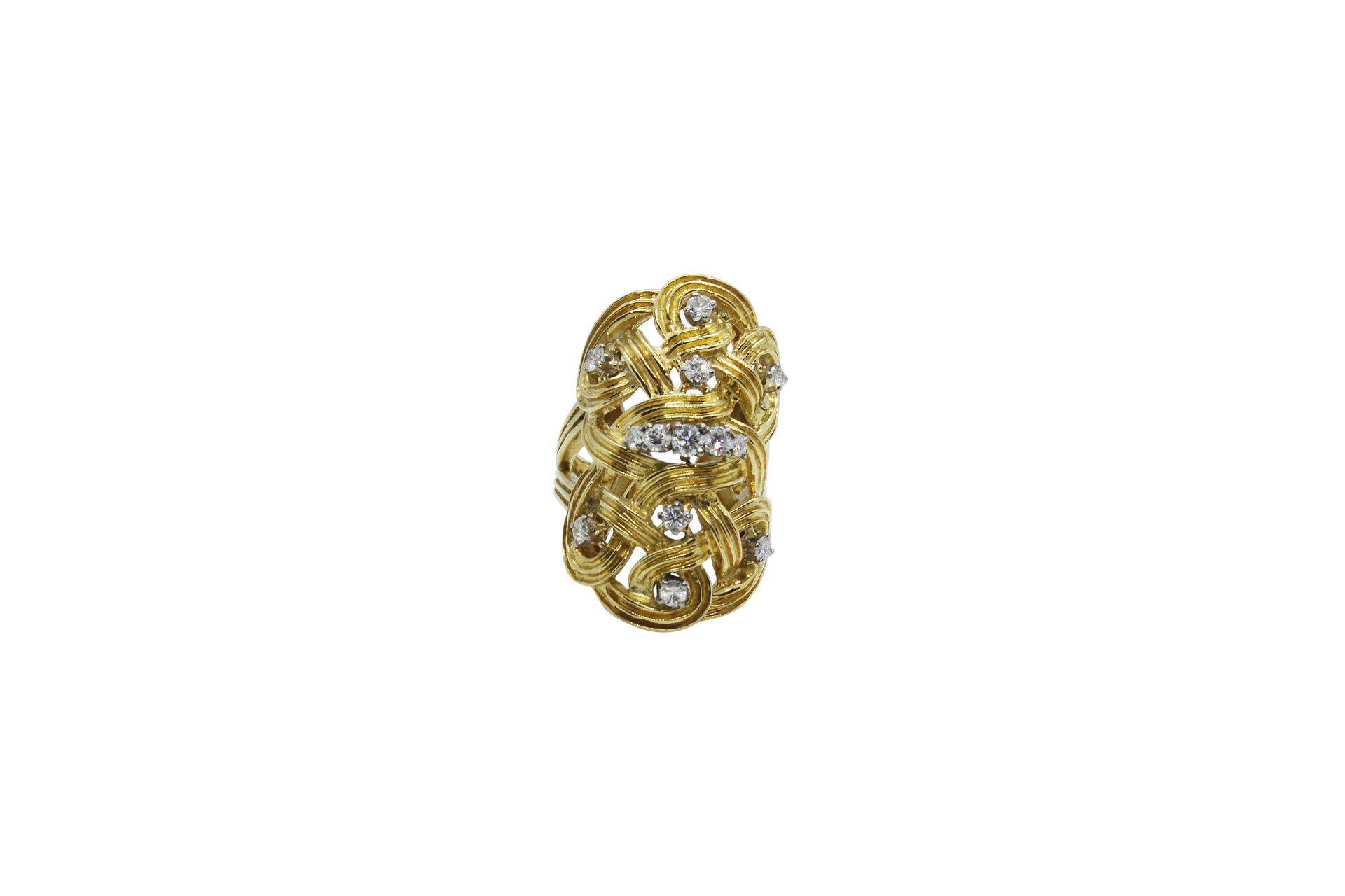 Ilias Lalaounis: An 18k gold and diamond ring Ilias Lalaounis: Un anello in oro &hellip;