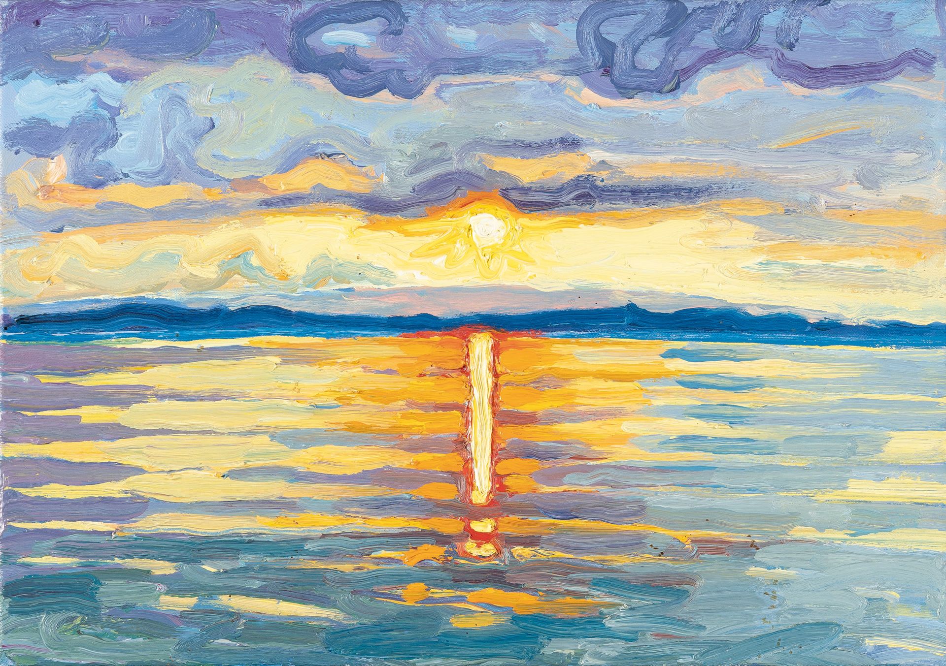 Jean-Frédéric Schnyder Jean-Frédéric Schnyder, „Sonnenuntergang am Zugersee“ (58&hellip;