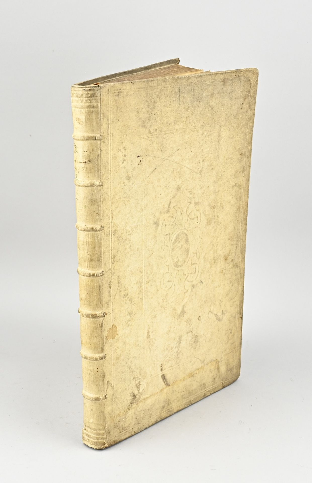 Null Livre du 18e siècle dans sa reliure d'origine. Écriture contemporaine de Ge&hellip;