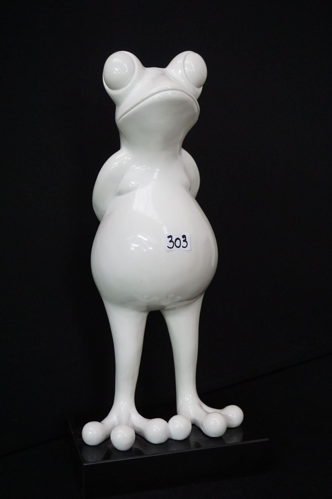 Null Scultura moderna in resina - "Rana" - H: 66 cm