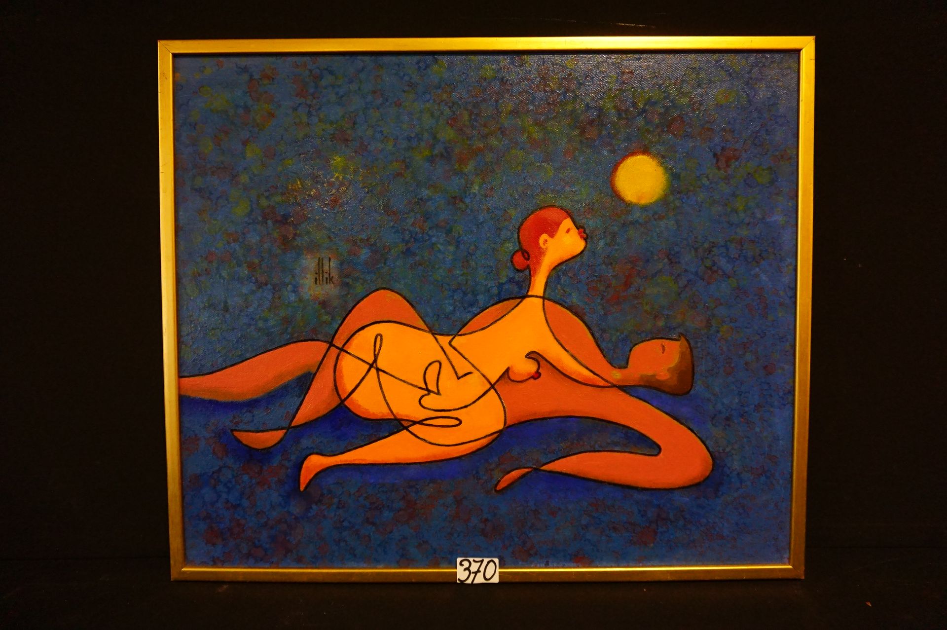 MARTIN ILLIK (1925 - ) "Une femme supérieure" - 布面油画 - 已签名 - 50 x 60 cm