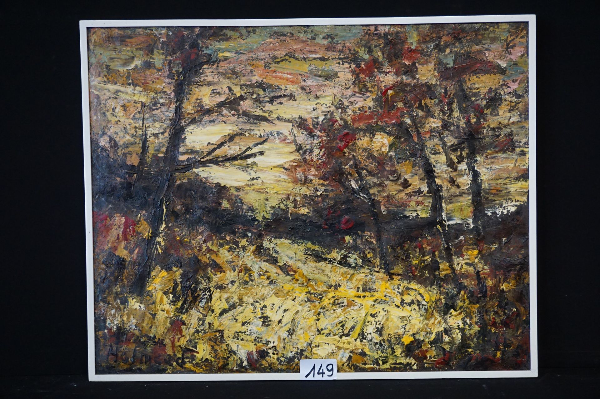 CLIFFORD HOLMEAD PHILIPS (1889 - 1975) 
"Automne" dans le bois - Huile sur toile&hellip;