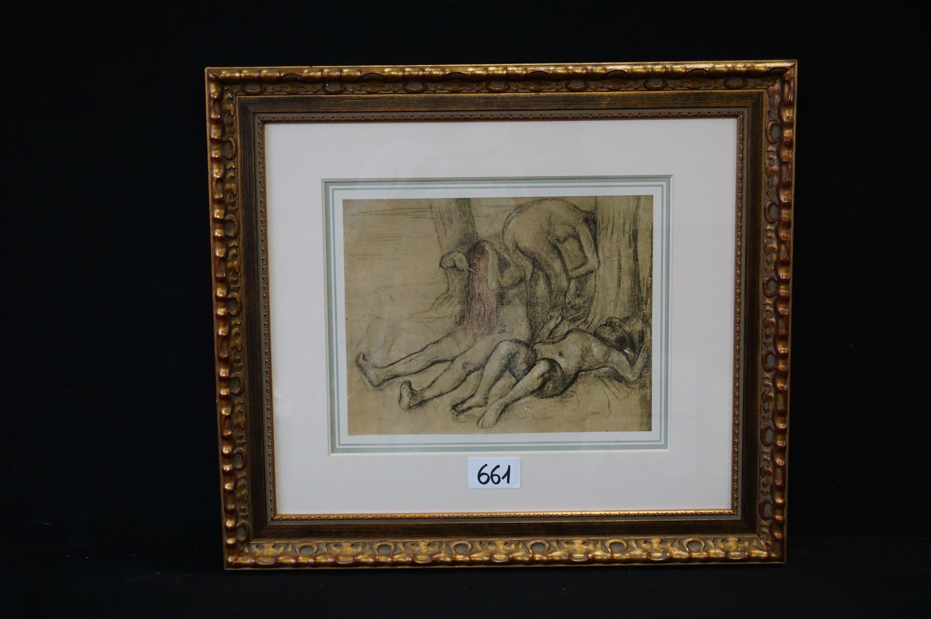 Edgar DEGAS (1834 - 1917) "Le bain sous les saules" - Gravure posthume - Au dos &hellip;