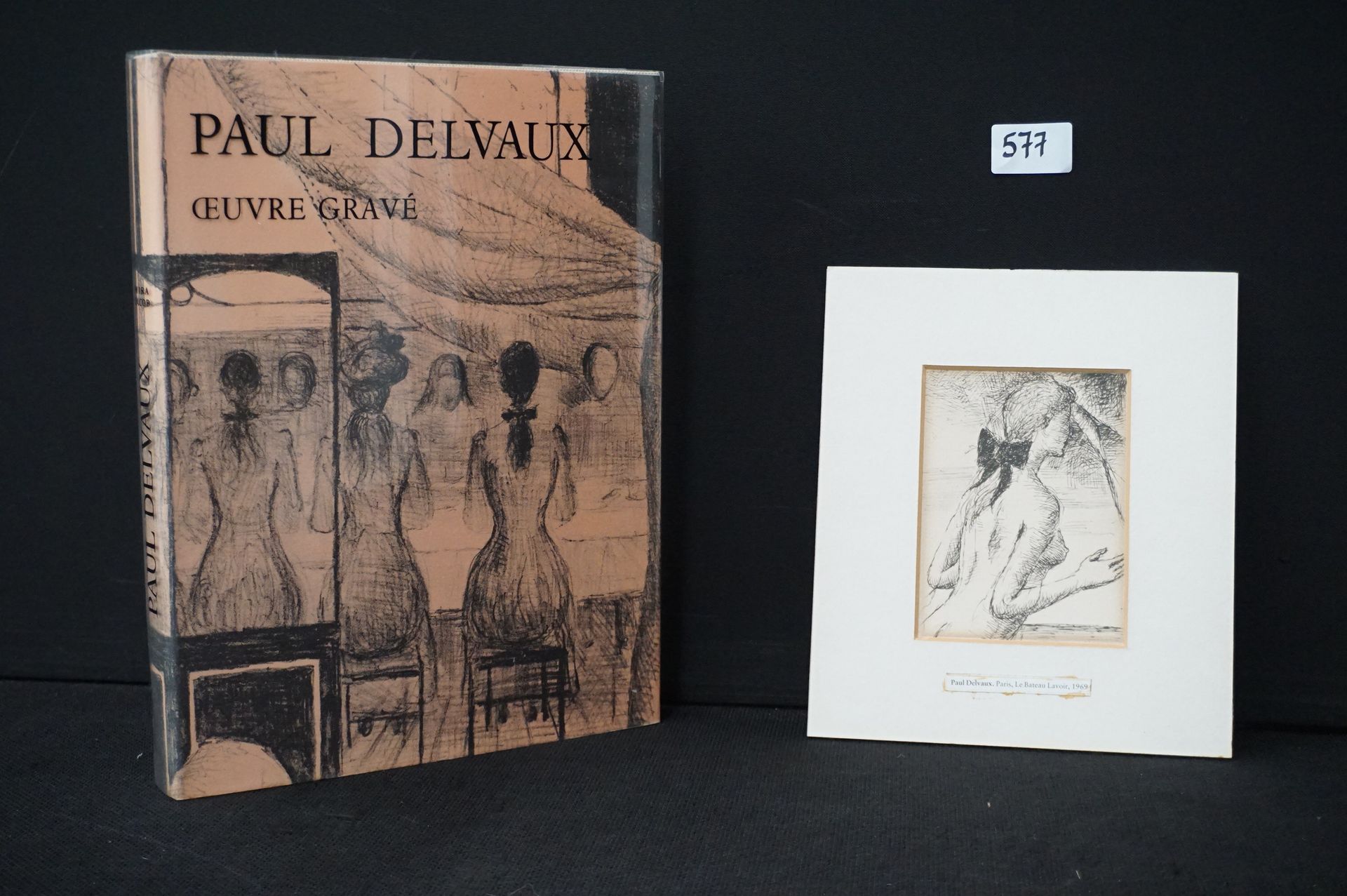 Paul DELVAUX (1897 - 1994) 书籍：米拉-雅各布的《保罗-德尔沃克斯--OEUVRE GRAVE》（完整版）+1969年的《LE BAT&hellip;