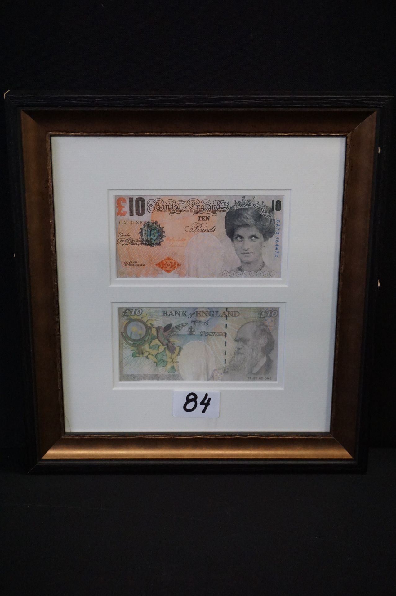 BANKSY "DI FACED TENNER" - Doble offset