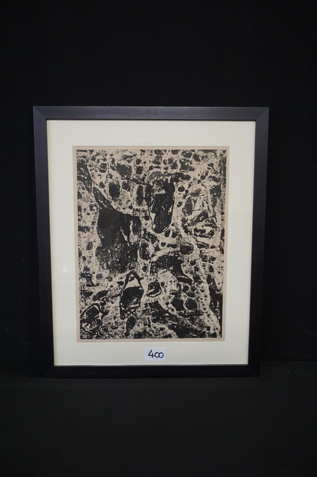 JEAN DUBUFFET (1901 - 1985) "Orgues du sol" - Lithograph - Signed and dated 1959&hellip;