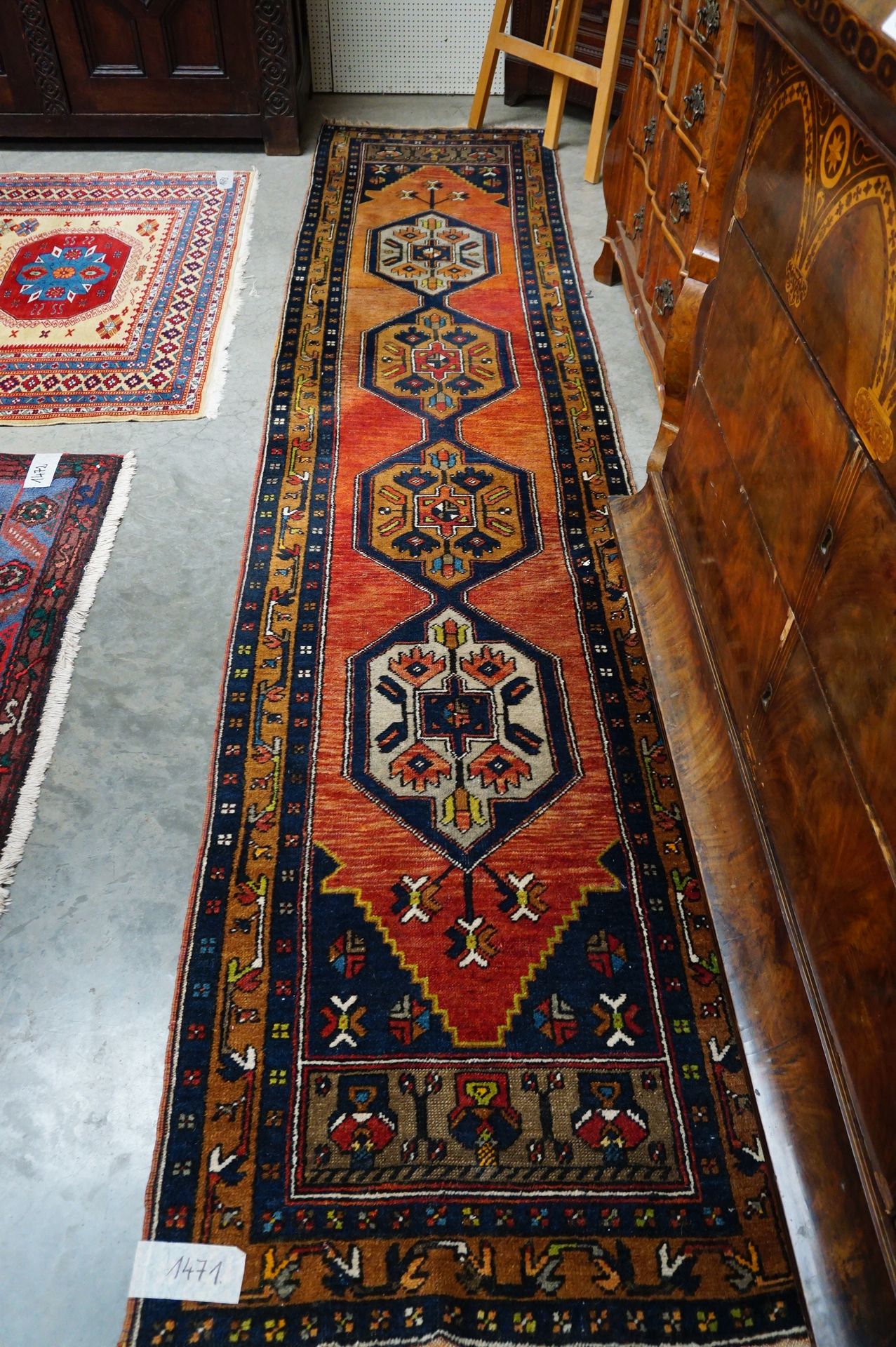 Null Iranischer Teppich - 3,25 x 0,70