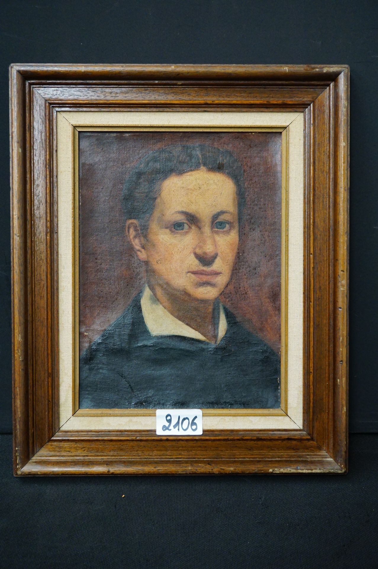 Null Painting - "Ladies portrait" - Oil on canvas - 40 x 30 cm