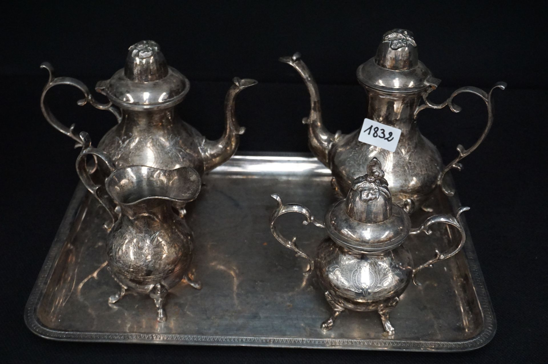 Null Four-piece silver-plated coffee and tea set - E.P.N.S.