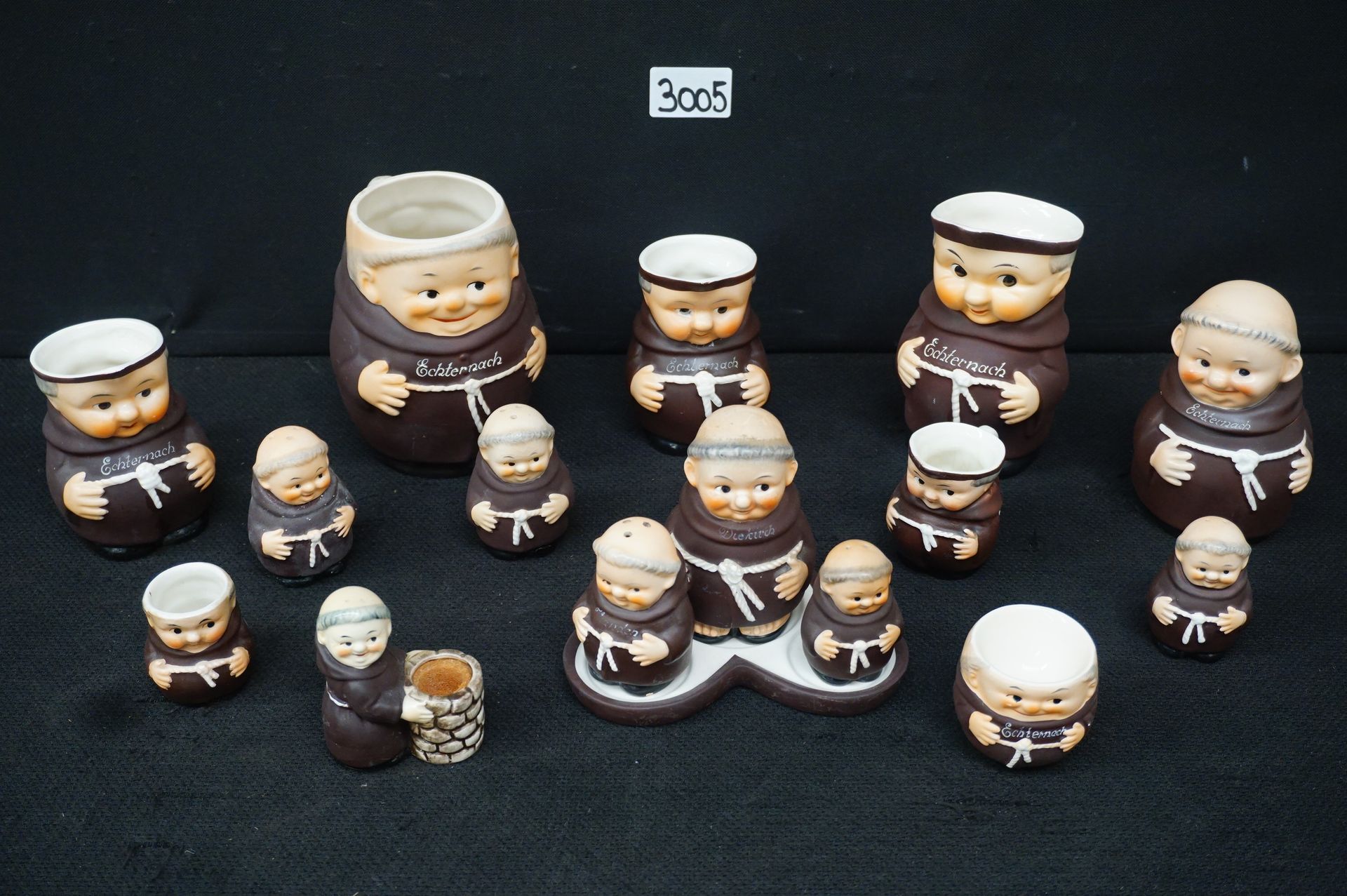 GOEBEL 15 pieces "GOEBEL" - "Fathers" - H: 6 to 13 cm