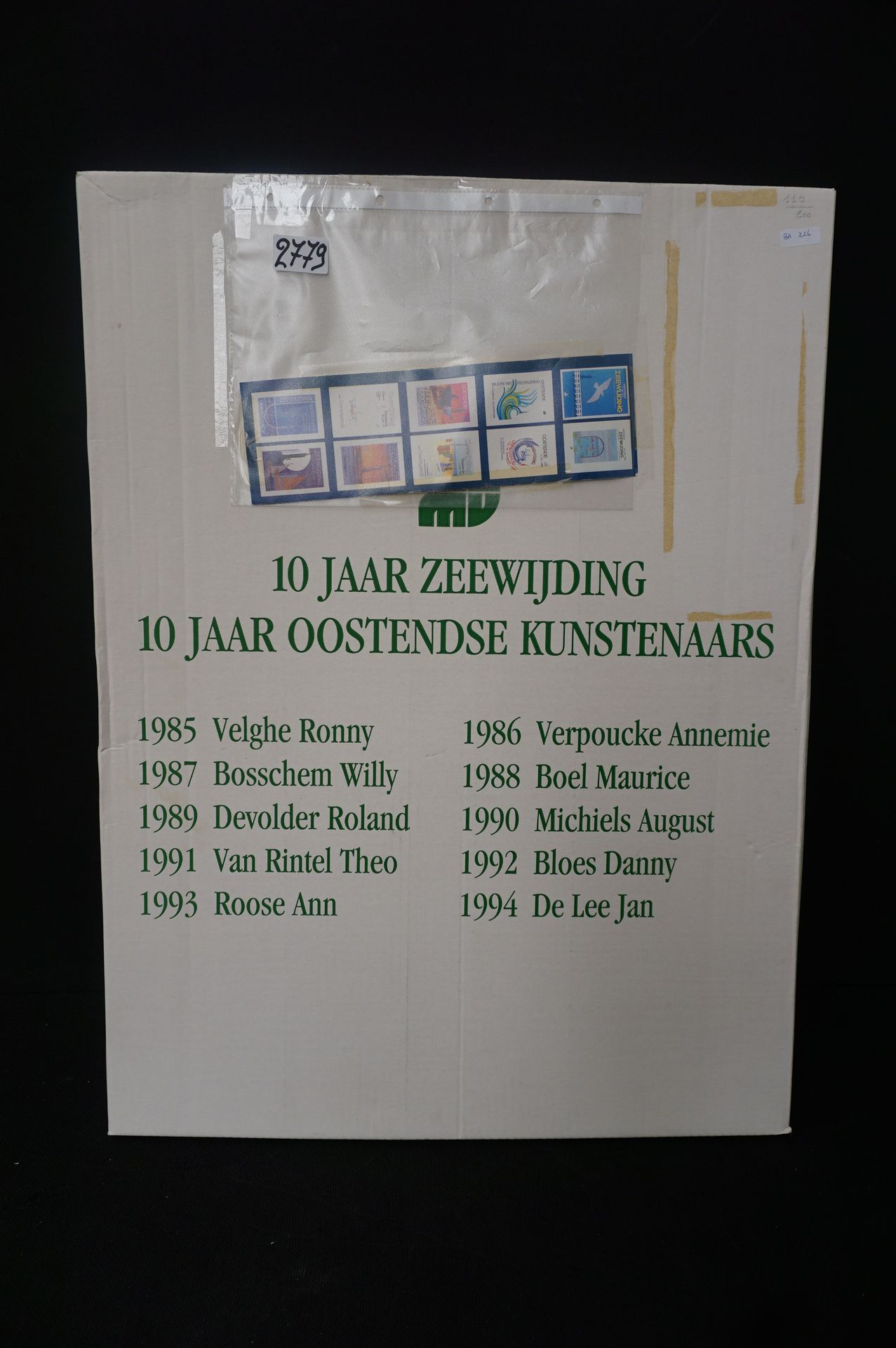 Null 10 Affiches - "10 ANS DE ZEEWIJDING - 10 ANS DE OSTENDSE KUNSTENAARS" - Ann&hellip;