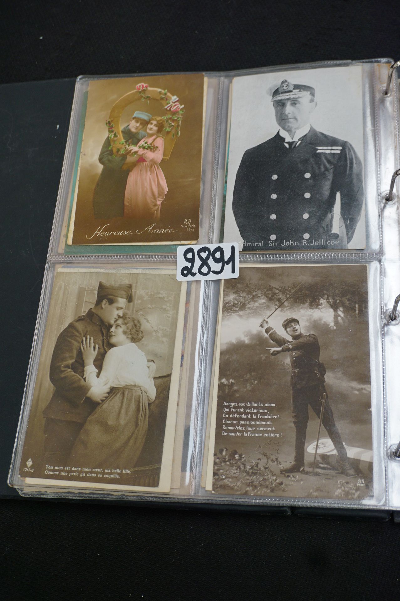 Null Approx 179 old military postcards