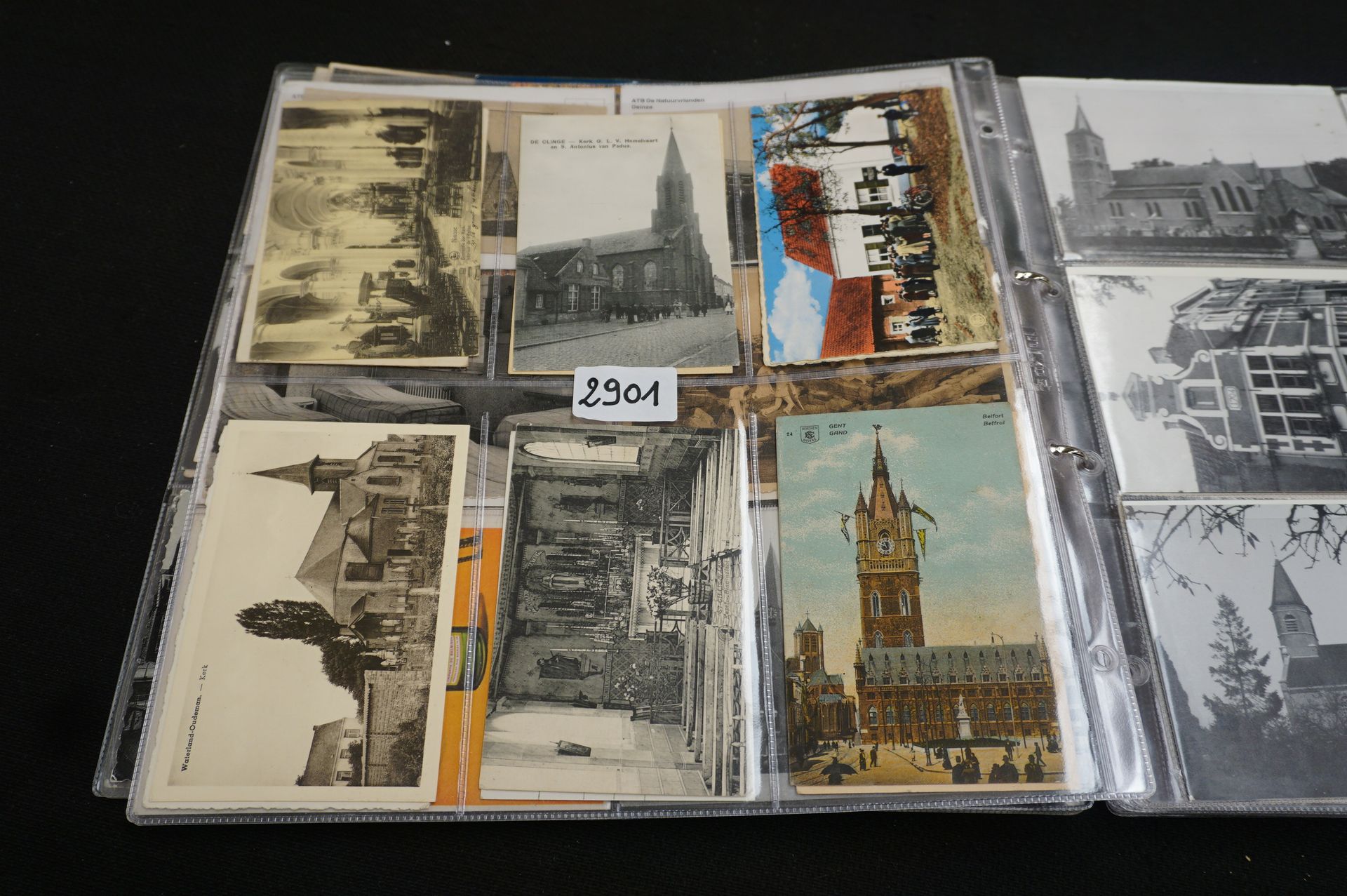 Null Environ 128 cartes postales anciennes de la Flandre orientale + quelques ma&hellip;