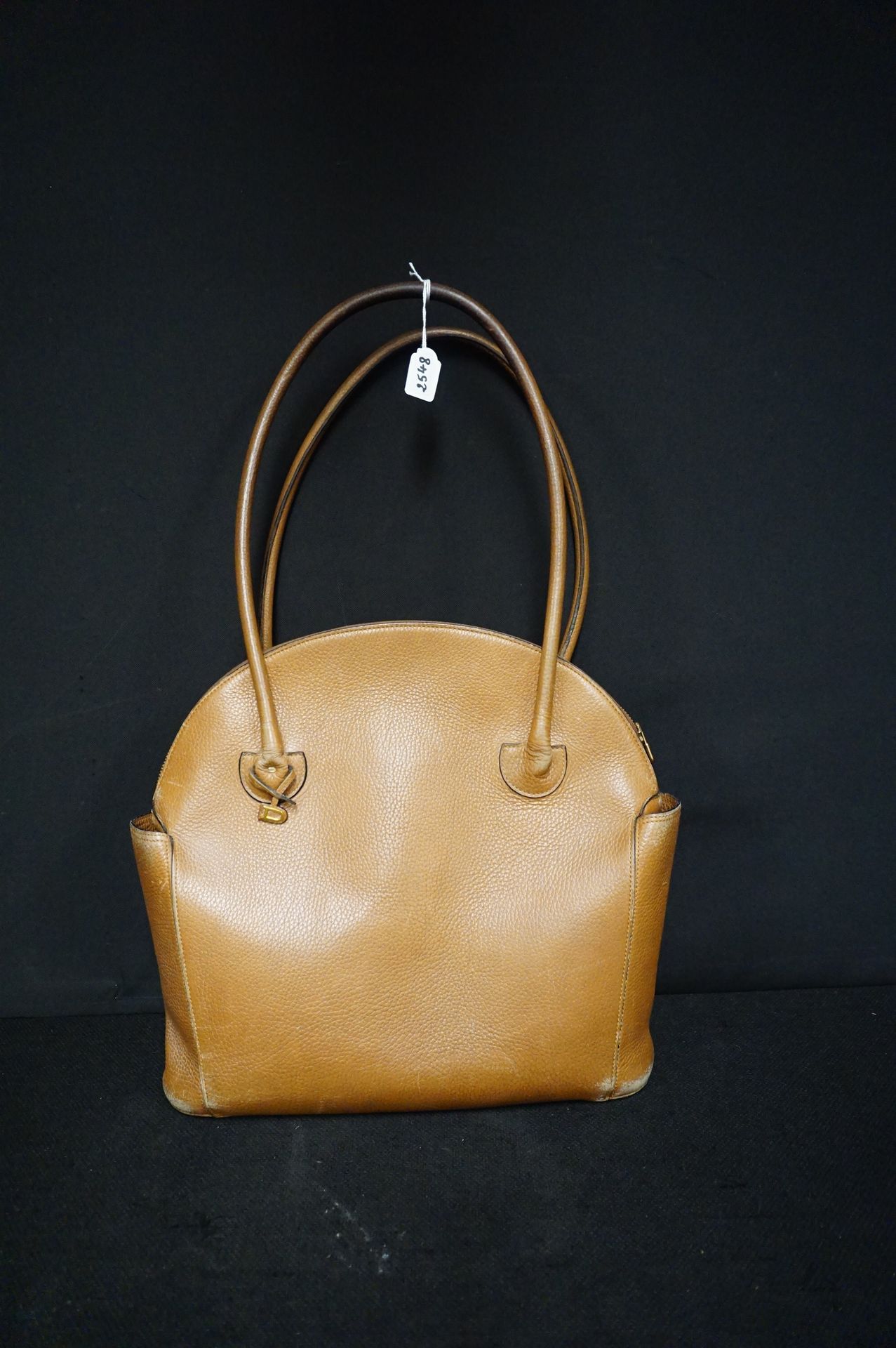 DELVAUX Original Handtasche aus braunem Leder - Gebrauchsspuren