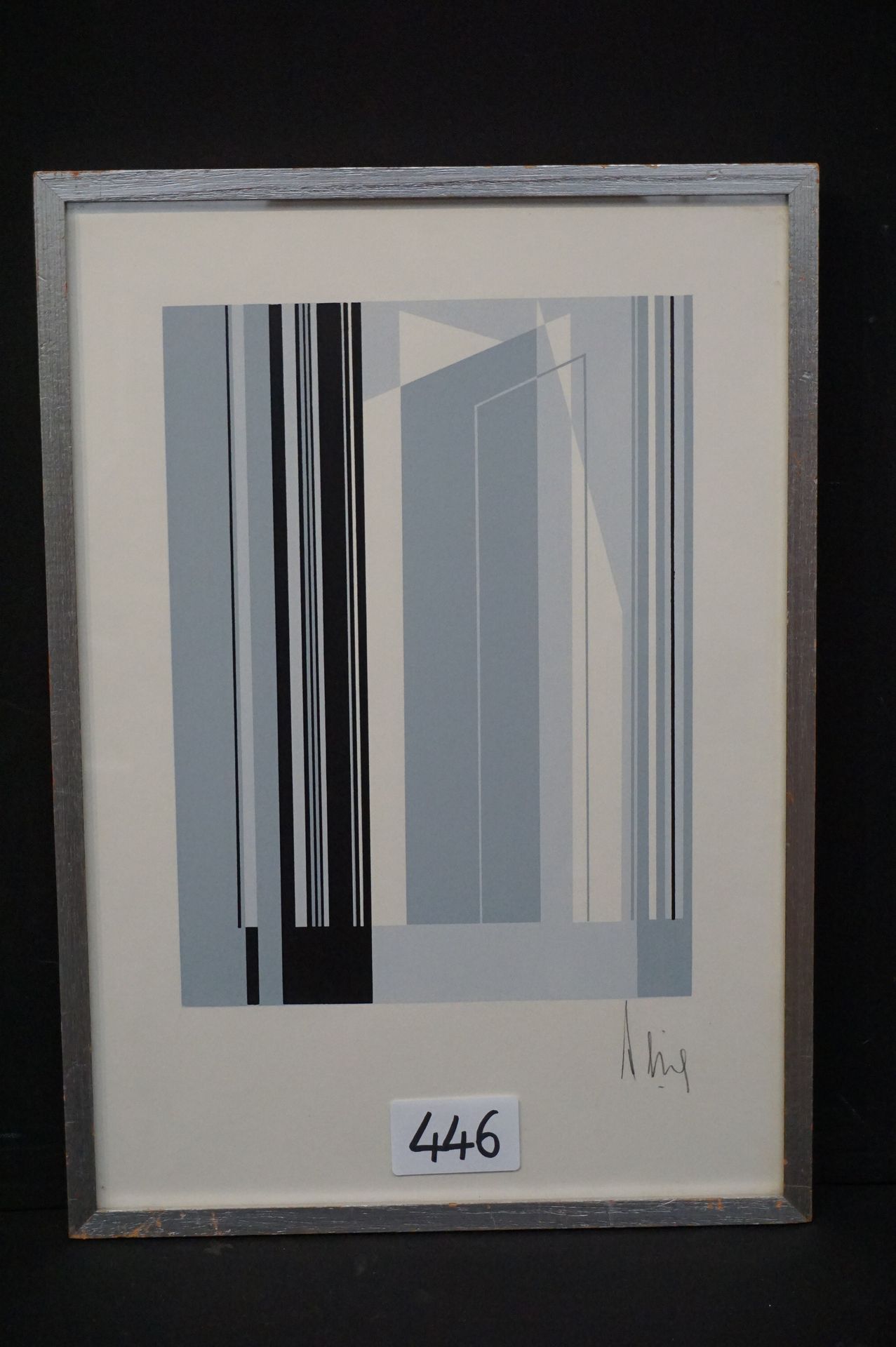 LUC PEIRE (1916 - 1994) "几何构成" - 石版画 - 34 x 25 cm