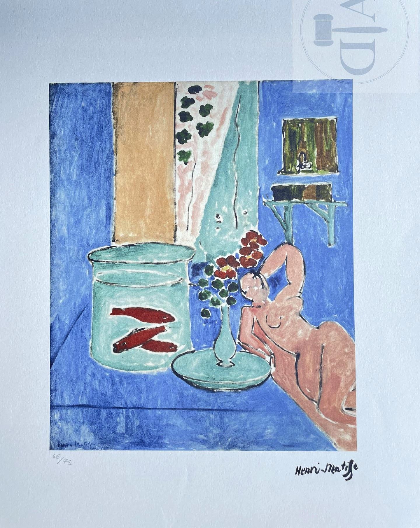 Null Matisse/Litografia pubblicata da "SPADEM" nel 1995 e n°/75 ex. Come nuovo. &hellip;