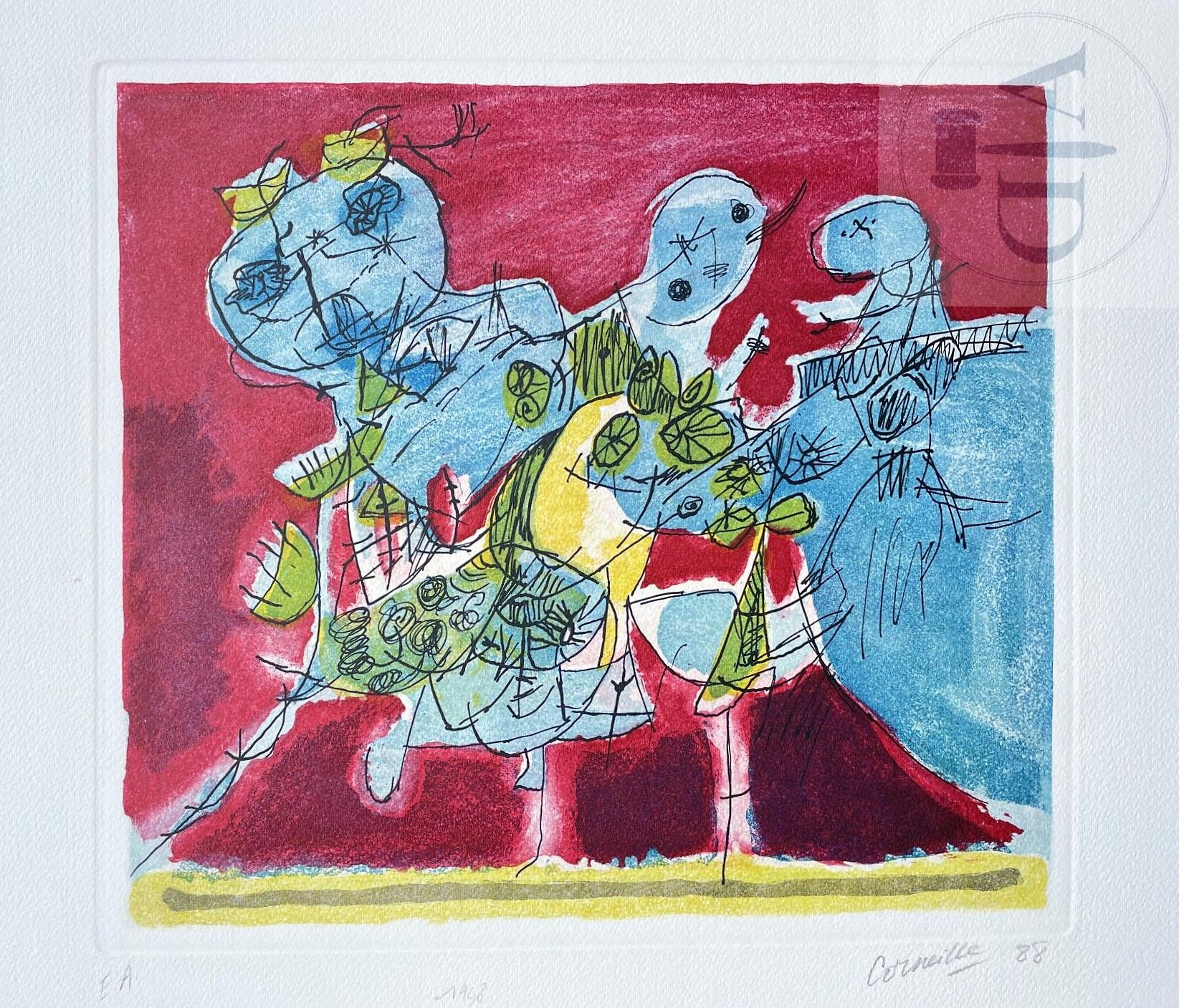 Null Cornelius/lithograph "1948". Signed EA and dated 1988. TBE+. 80 X 60 cm - 3&hellip;