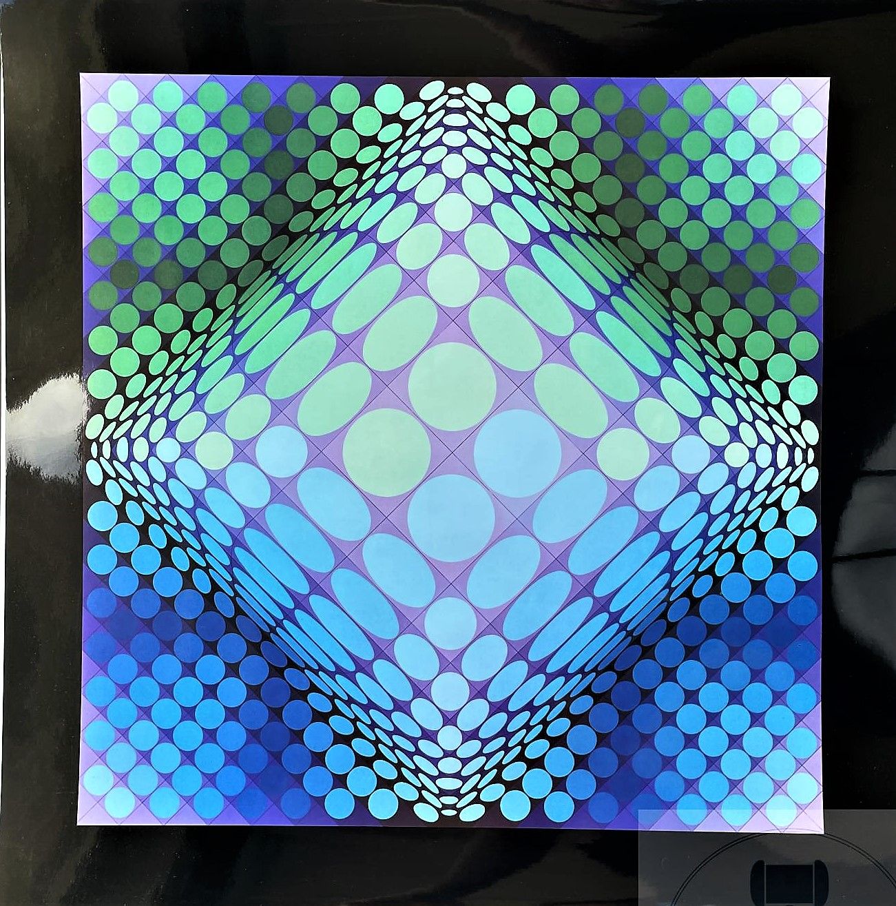 Null Vasarely/Lithograph published by "Griffon" in 1974. TBE+. 60 X 60 cm