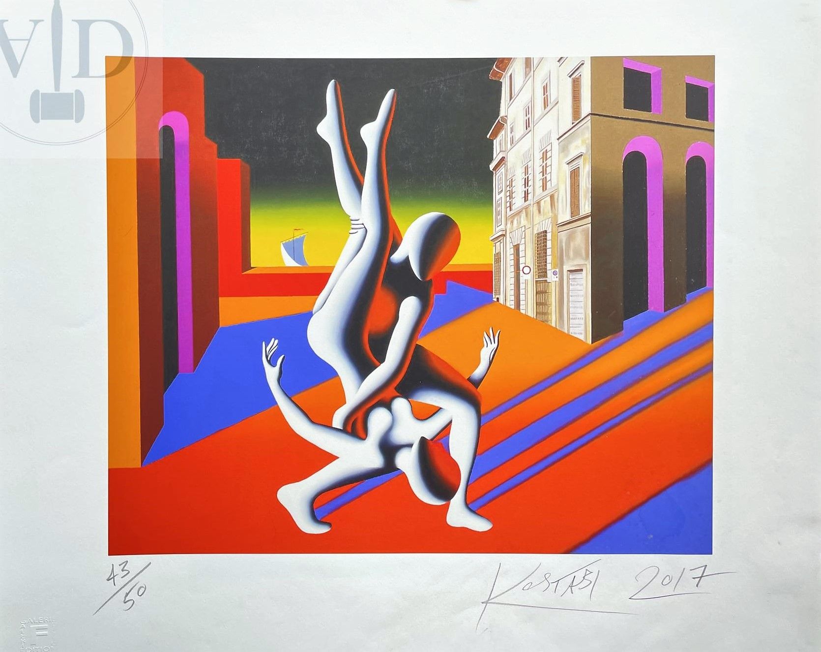 Null Kostabi Mark/Lithograph of 2017 signed and n°/50 ex. Mint condition. 60 X 5&hellip;