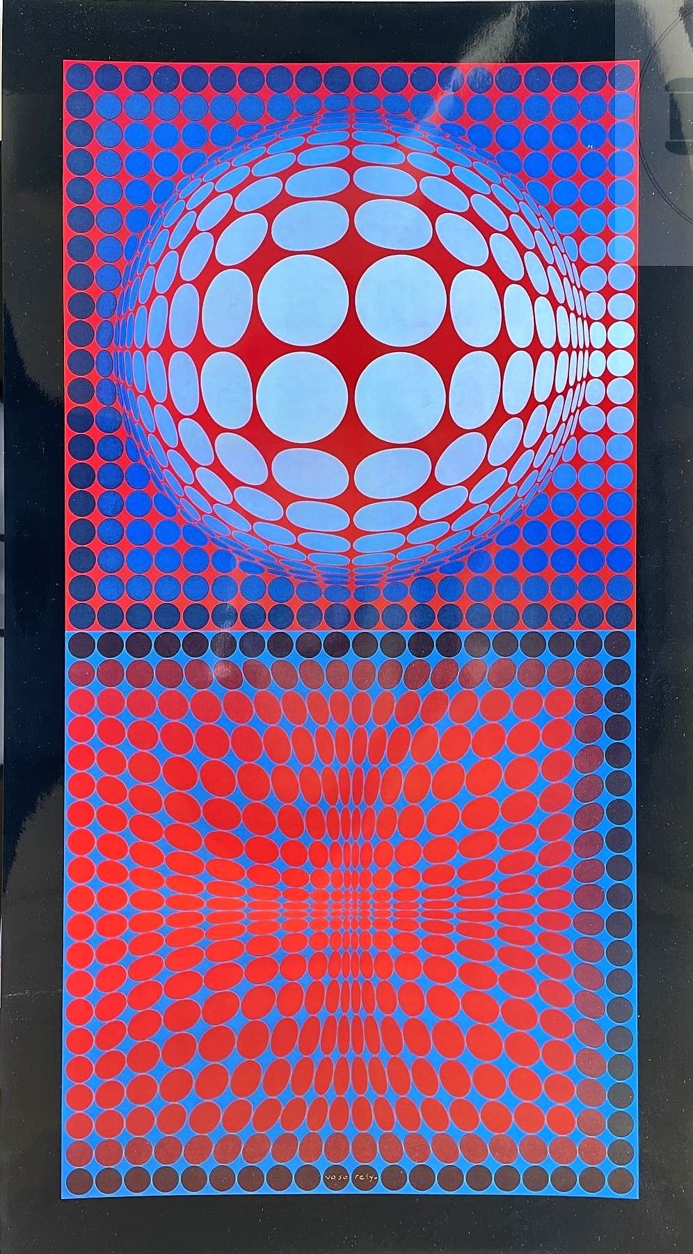 Null Vasarely/Litografía publicada por "Griffon" en 1974. TBE un pequeño golpe. &hellip;